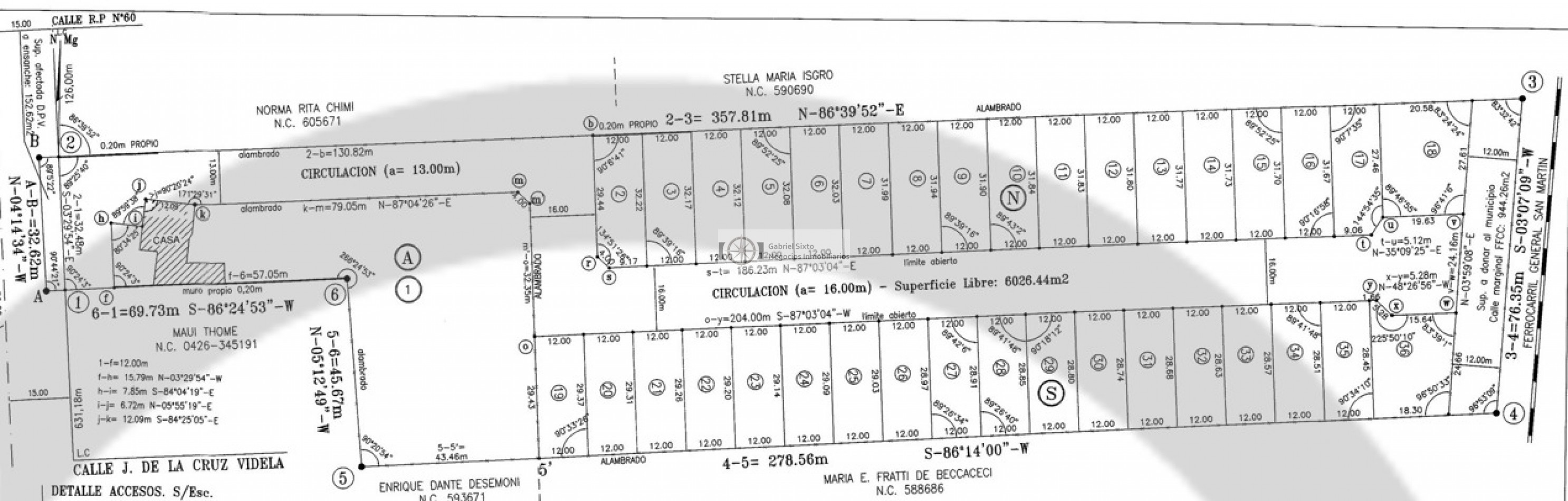 OFERTA DE 3 LOTES B° PRIVADO PIEDRAS DEL SUR C/U 17.500 USD. Maipu Ozamis y Ruta 60
