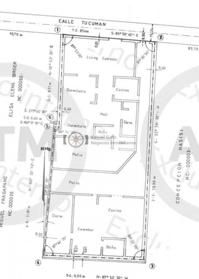 VENTA CASA EN CIUDAD CALLE TUCUMAN CASI MONTECASEROS (a reciclar) TODO DE MATERIAL 